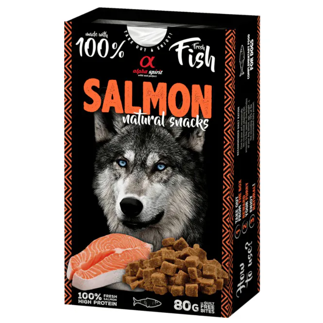 Hovedbilde AlphaSpirit Naturals Dog Salmon 80g