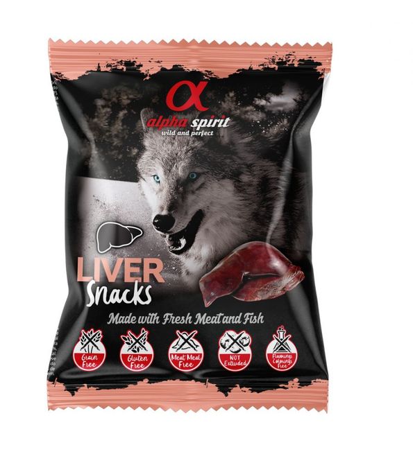 Hovedbilde AlphaSpirit Liver Snack 50g