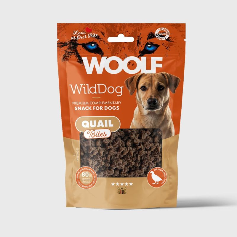 Woolf Wilddog Soft Quail Bites 100g