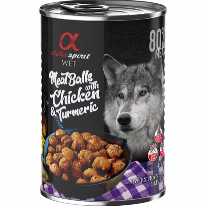 Hovedbilde AlphaSpirit Meatballs with Chicken 400g