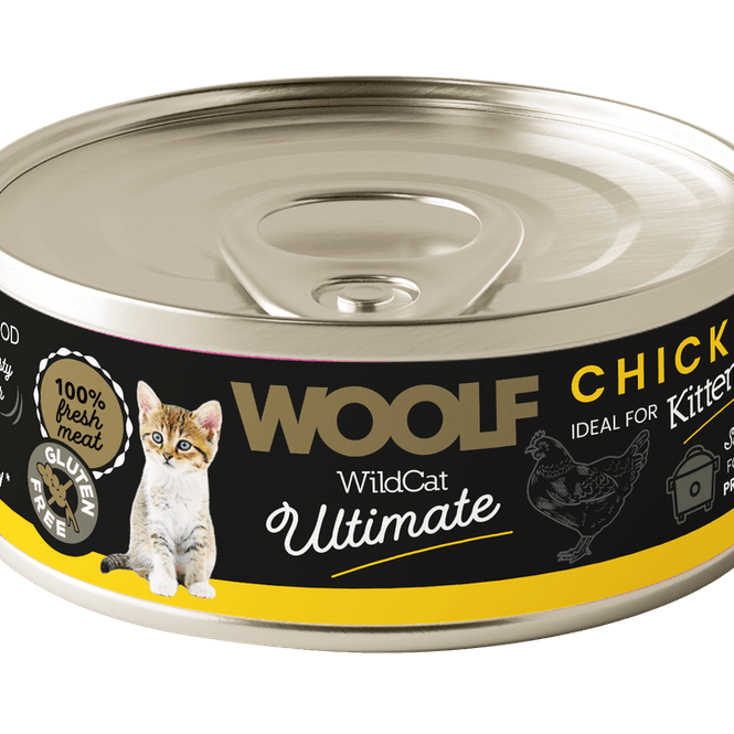 Hovedbilde Woolf Wildcat Kitten Chicken Pate 85g