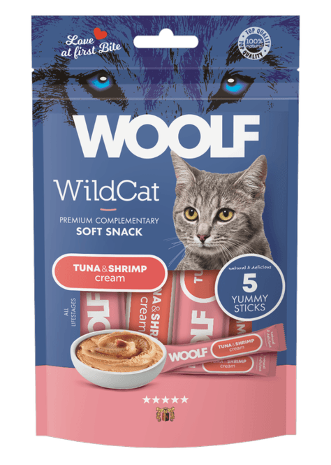 Hovedbilde Woolf Cream Tuna + Shrimp 5pk