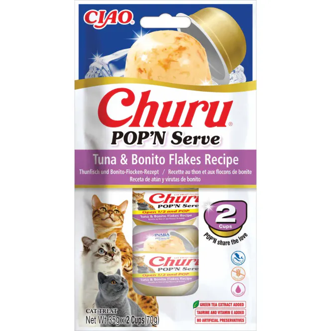 Hovedbilde Churu CAT Pop´n Serve Tuna&Bonito Flakes