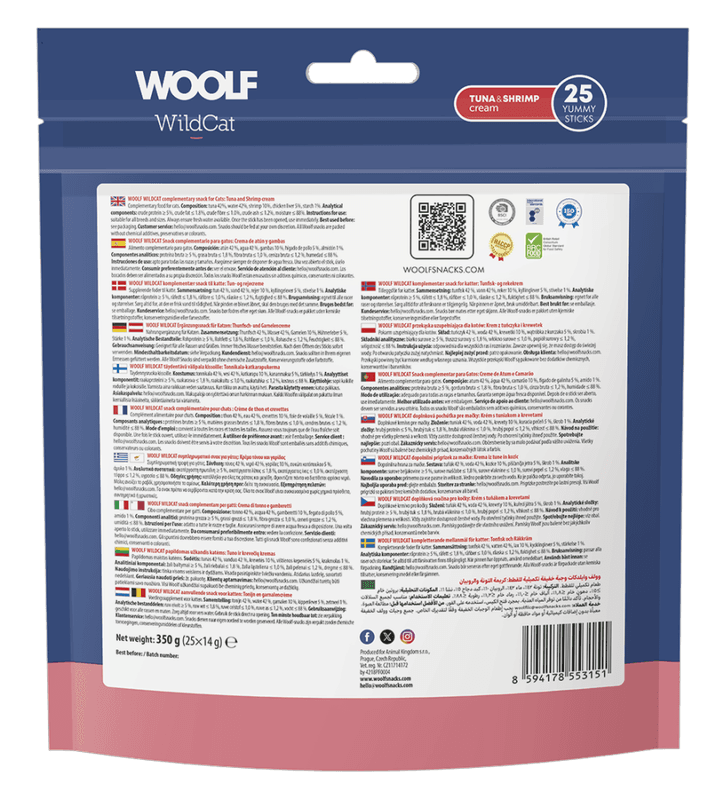 Woolf Cream Tuna + Schrimp 25pk