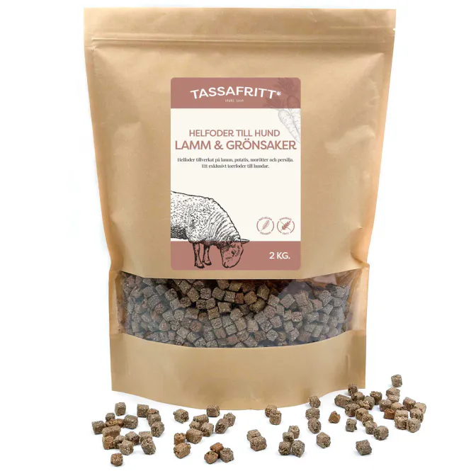 Hovedbilde TassaFritt Tørrfor Lam og Grønsaker 2kg