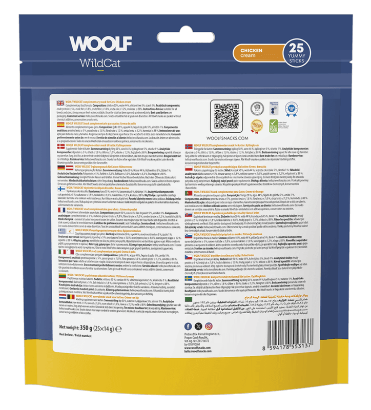 Woolf Cream Chicken 25pk