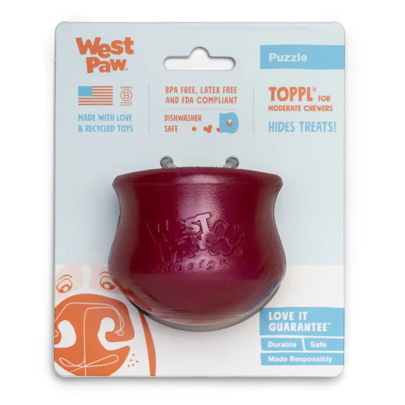 Toppl Treat Toy - XL Ruby Red